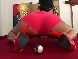 these three guys love playing pool, shooting the bull, and fucking a brunette anal slut with gaping assfucking blowjobs and cum in mouth in this 4some orgy