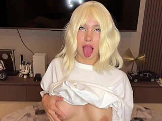 Blonde Shows Tight Pussy Fucking Under Grass