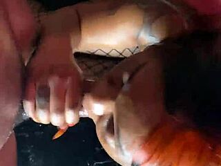 uh mass compilation of lace & fishnet sextapes with sloppy riding big black cock and spitting cum on ebony ass