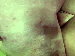 Chubby brunette in fishnet lingerie gloves gets fucked homemade with creampie 😍🍑