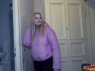 a german scout encounters busty nurse naomi during a pickup. they dive into rough casting sex.