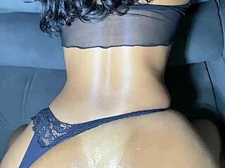 wanna watch me play with this brazilian novinha's oiled ass and panties before creampie doggystyle fuck?