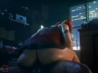 harley quinn appears in 3d animated fortnite scene