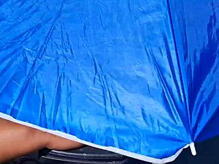 exhibiting the hairy pussy of the wife on the street at the beach and even in the market showing everything for everyone to see