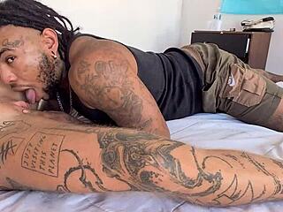 what happens when brazilian and german trans men clash in wild crossdressing interracial action