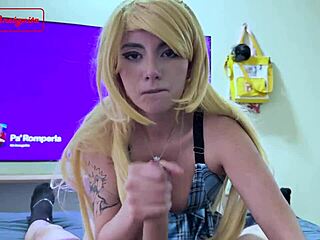 Feeling So Horny As Cheerleader Gives Delicious Blowjob And Creampie In Cosplay Roleplay