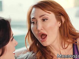 i love how redhead kendra james fingers rosalyn sphinx in this intense lesbian session with licking and masturbation