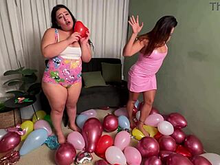 Oh Wow, Popping Balloons with Hot Agatha Ludovino's Big Ass Domination!