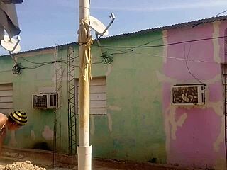 Horny Mexican Neighbor Can't Resist Peeking At My Big Curvy Latina Ass In Short Dress Flashing Outdoors