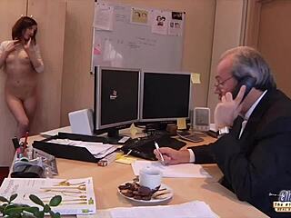 Why is this young secretary riding her boss's cock in the office, spreading legs for pussy fucking and perfect blowjob?