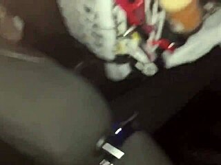 Curvy girl gets interracial sex in laundromat parking lot