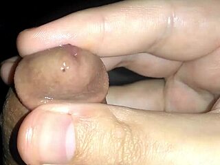 Hot latino solo glans massaging