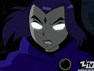 Teen titans raven gets hardcore anal pounding and pussy fucking until massive cumshot 😈🍑💦