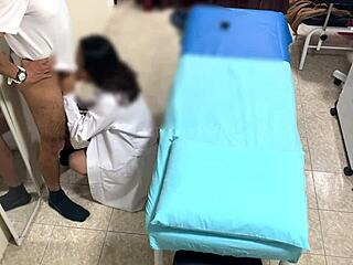 Who Knew Argentinian Nurse Stays Late In The Office On Hidden Camera