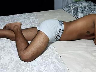 Woman Wakes Man For Delicious Oily Footjob