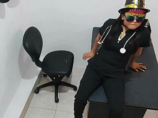 Excited brunette inserts anal plug flashing for subscribers wishing intense new year fun!