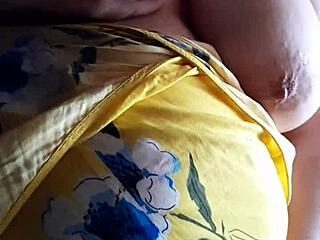 Kiraluisa touches her big natural tits while I record the steamy update