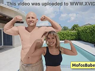 Oh wow this sexy blonde teen 18+ slut is showin her perfect round butt by the pool luna luxe jmac