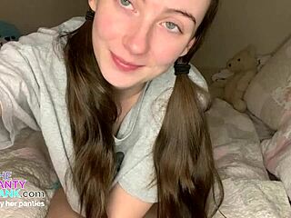 barely legal 18yo petite teen shows off cute princess panties and tight pink pussy online