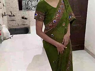 Indian Mature Woman Enjoys Deep Oral and Doggystyle Action in Kitchen with Clear Audio