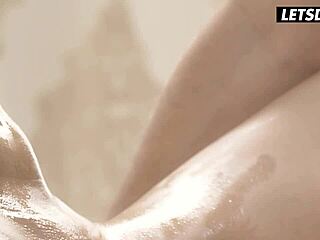 Do you want this perfect body massage? Emily Brix moans in sensual ecstasy.