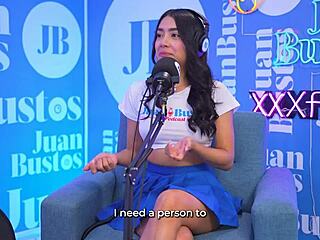 Oh wow, little kinky Colombian babe MayraOficial rides the Sybian machine hard, flashing her big natural tits and squirting like crazy in this first-time casting interview