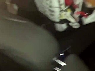 Curvy girl gets interracial sex in laundromat parking lot