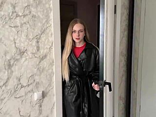 Cock-Hungry Neighbor Visits For Intense Licking Session