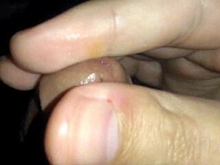 Hot latino solo glans massaging