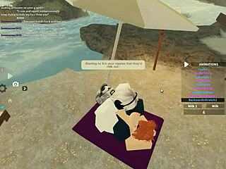 roblox porn with bent over big ass shaking in wet anal riding