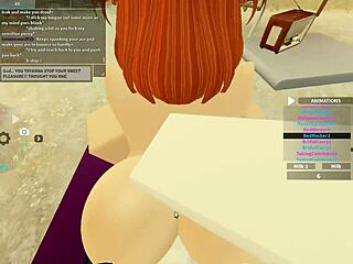 roblox porn with bent over big ass shaking in wet anal riding