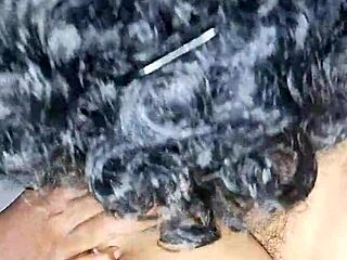 oh, licking this hot desi indian bhabhi's hairy pussy so good