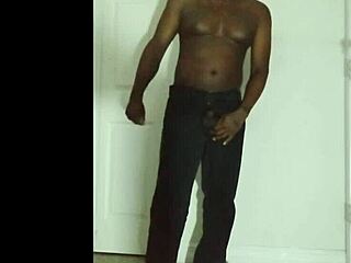 Intense Undressing Scene of Woman in Jeans Drawing 1