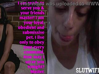 Forcing Skinny Blonde Candie Cross To Read Nasty Texts During Doggystyle Pounding