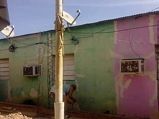 Horny Mexican Neighbor Can't Resist Peeking At My Big Curvy Latina Ass In Short Dress Flashing Outdoors