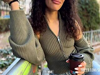 Curly Slutty Tinder Girl Lets Me Do Anything with Her Big Ass and Feet