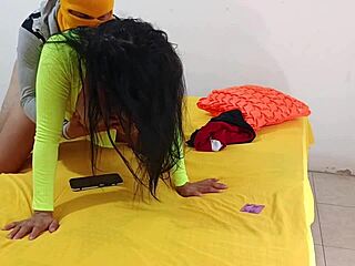 curvy latina with big natural tits craves huge cock domination in homemade roleplay. she teases neighbors with ass shaking for intense pounding.