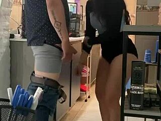 contractor bends me over pounding my latina ass deep and raw