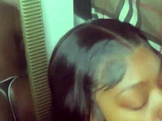 petite asian 18+ babe tests big black cock right at home