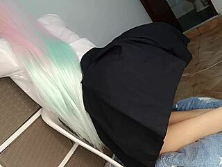 Cosplayer Virgin Tight Pink Pussy Tease