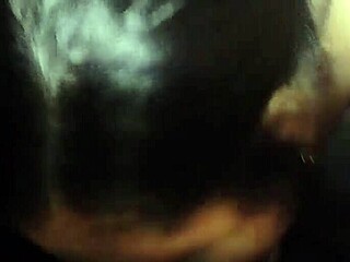 milf swings in booth, cums hard on huge black cock!