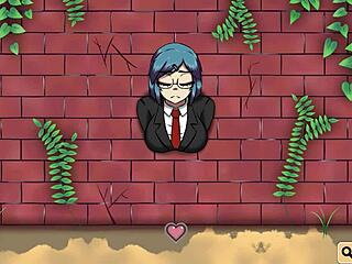 uhh lets play with this girl trapped in the wall for anal creampie fun