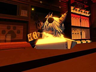 Hey, check out this shark girl totally pleasuring herself in a wild furry session!