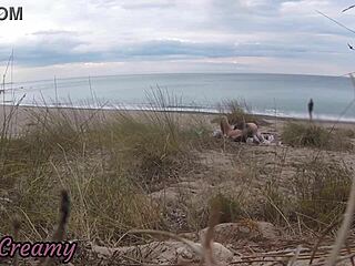 French Teacher Slut Blowjob Amateur On Nude Beach Public Front Stranger With Cumshot - Misscreamy