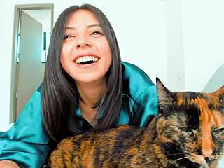 Latina slut stretched and facefucked hard on webcam