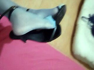 My stockings tease beautiful feet