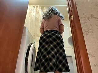 wide hips on this mature milf in homemade skirt drive wild anal excitement!