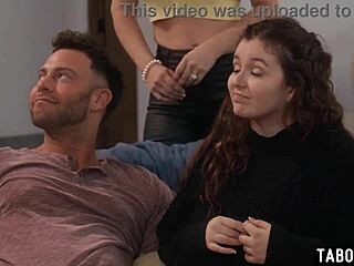 why does teen leana lovings lure into taboo foursome fuck by her milf?