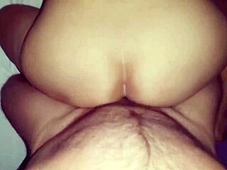 Colombian amateur with big ass reaches orgasm on huge cock. She moans loudly in homemade session.