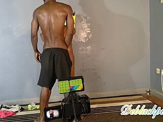 Blue Nights Film's Slutty Black Ass Shaking Backstage with Vibrators!